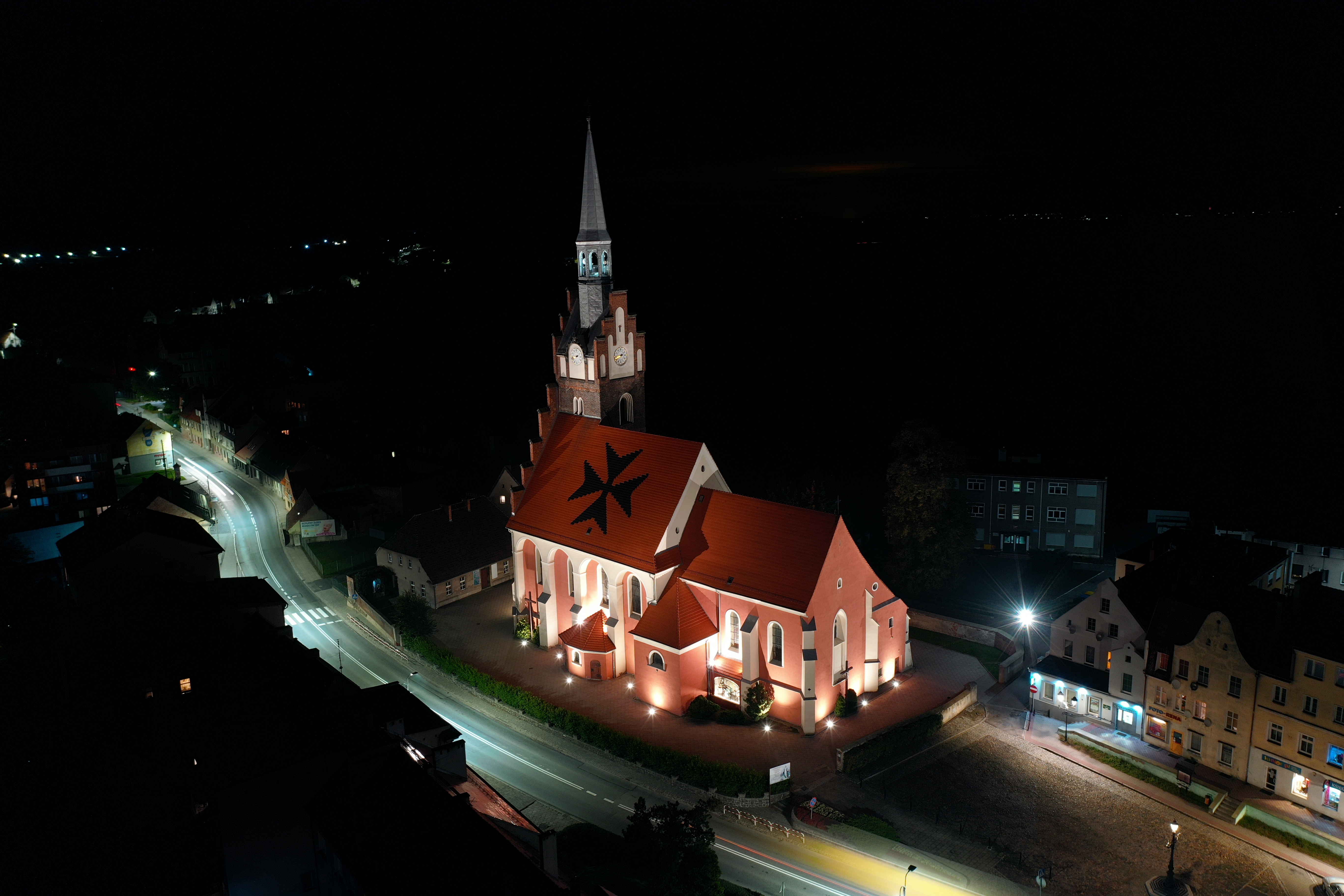 Iluminacja Kościoła Wniebowzięcia NMP w Niemodlinie